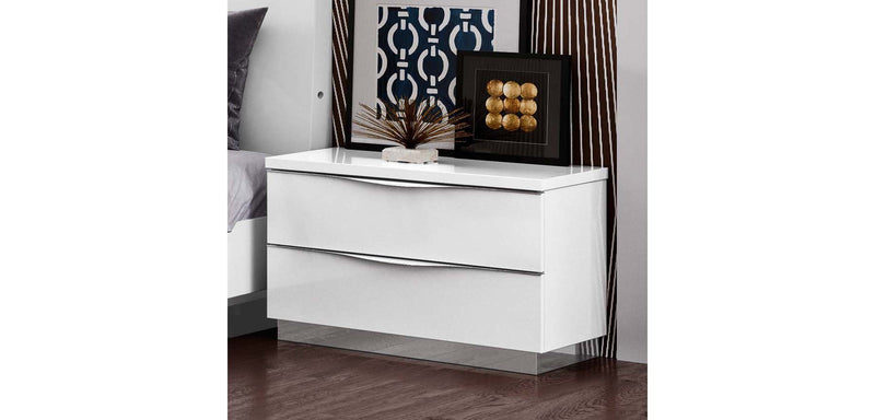 Onda White Nightstand - DMV FurnitureNightstand