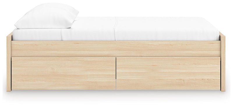 Onita Natural Full Platform Bed with 2 Side Storage - EB9632B14