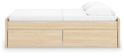 Onita Natural Full Platform Bed with 2 Side Storage - EB9632B14