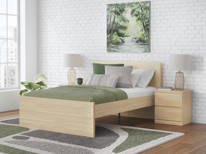 Onita Natural King Panel Platform Bed - EB9632B22