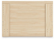 Onita Natural King Panel Platform Bed - EB9632B22