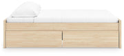 Onita Natural King Platform Bed with 1 Side Storage - EB9632B20