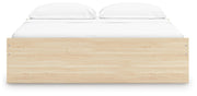 Onita Natural King Platform Bed with 2 Side Storage - EB9632B21