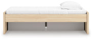Onita Natural Twin Platform Bed with 1 Side Storage - EB9632B7