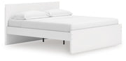 Onita White King Panel Platform Bed - EB9630B19
