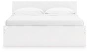 Onita White King Panel Platform Bed with Storage - EB9630B20