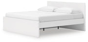 Onita White King Panel Platform Bed with Storage - EB9630B20