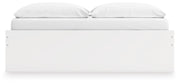 Onita White King Platform Bed with 1 Side Storage - EB9630B23