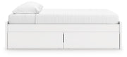 Onita White King Platform Bed with 2 Side Storage - EB9630B18
