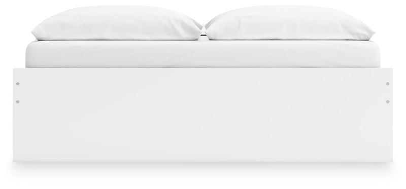 Onita White King Platform Bed with 2 Side Storage - EB9630B18