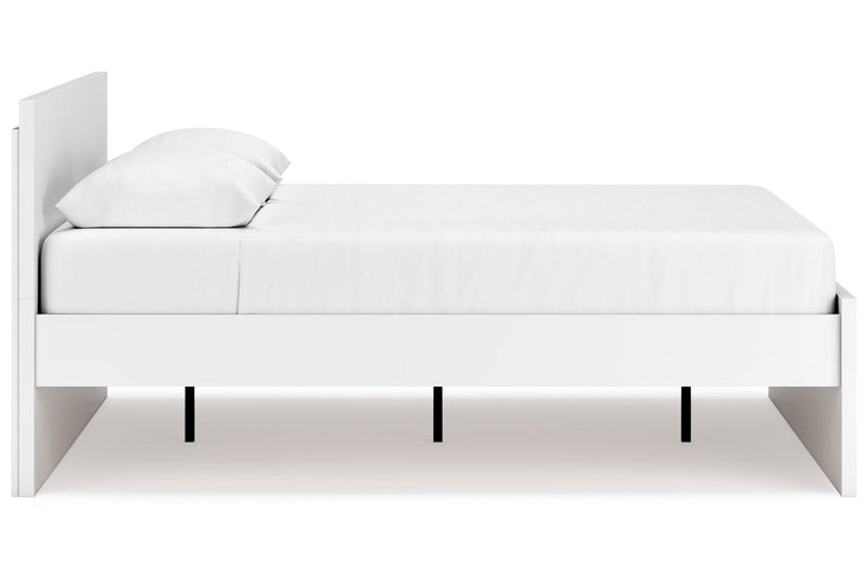 Onita White Queen Platform Bed - DMV FurnitureQueen Bed
