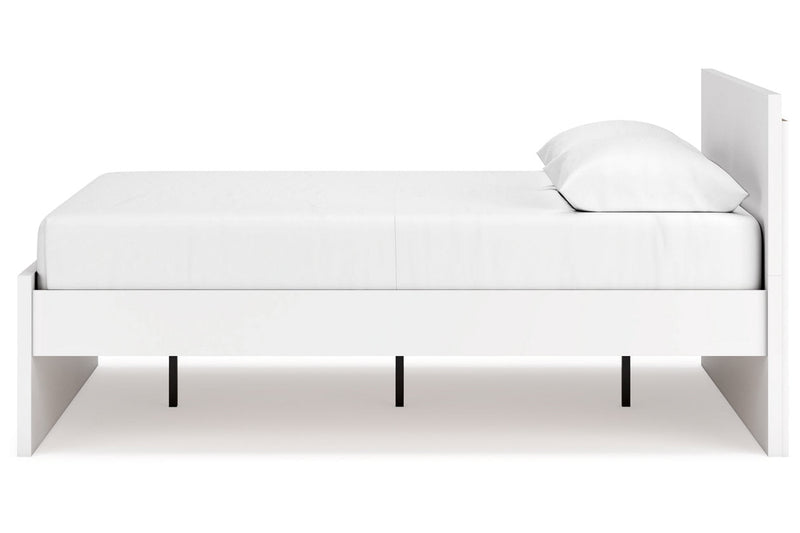 Onita White Queen Platform Bed - DMV FurnitureQueen Bed