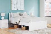 Onita White Queen Platform Bed - DMV FurnitureQueen Bed