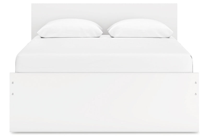 Onita White Queen Platform Bed - DMV FurnitureQueen Bed