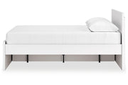 Onita White Queen Platform Bed with 1 Side Storage - DMV FurnitureQueen Bed