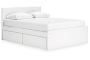 Onita White Queen Platform Bed with 2 Side Storage - DMV FurnitureQueen Bed