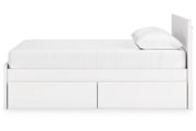 Onita White Queen Platform Bed with 2 Side Storage - DMV FurnitureQueen Bed