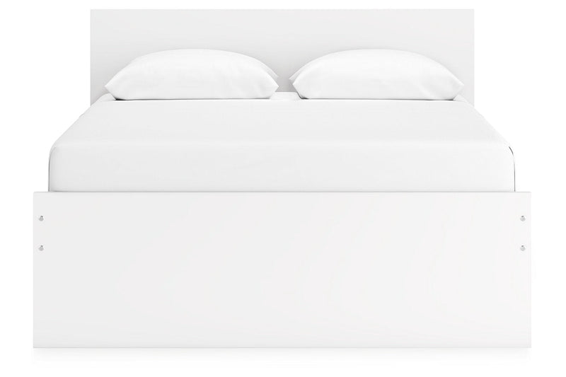 Onita White Queen Platform Bed with 2 Side Storage - DMV FurnitureQueen Bed