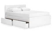 Onita White Queen Platform Bed with 2 Side Storage - DMV FurnitureQueen Bed