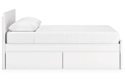 Onita White Queen Platform Bed with 2 Side Storage - DMV FurnitureQueen Bed