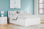 Onita White Queen Platform Bed with 2 Side Storage - DMV FurnitureQueen Bed