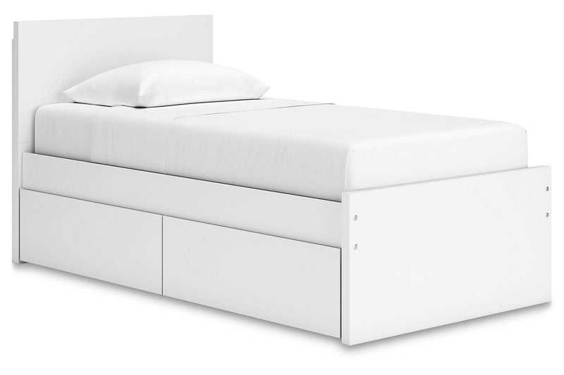 Onita White Youth One Side Storage Panel Platform Bedroom Set - DMV FurnitureYouth Bedroom Set