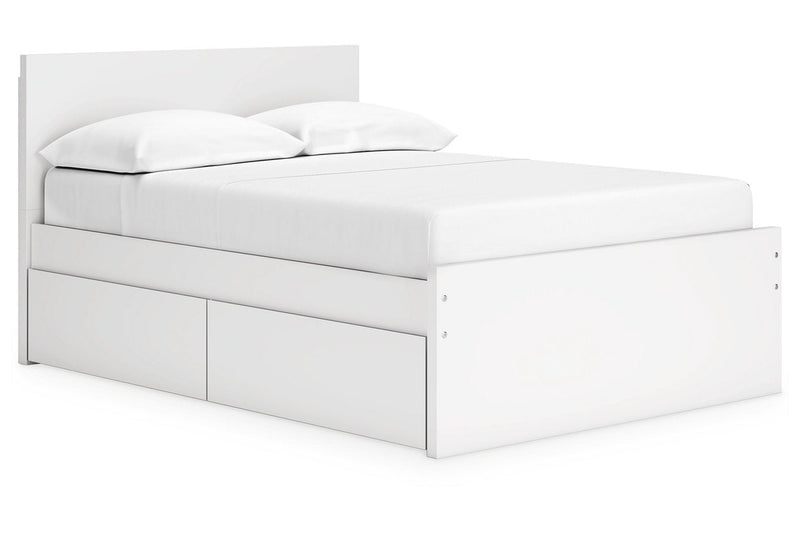 Onita White Youth One Side Storage Panel Platform Bedroom Set - DMV FurnitureYouth Bedroom Set