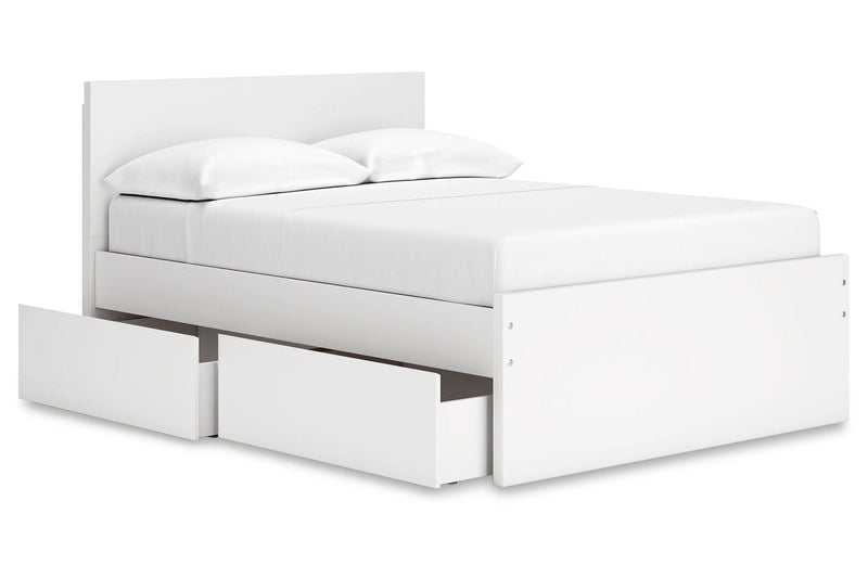 Onita White Youth One Side Storage Panel Platform Bedroom Set - DMV FurnitureYouth Bedroom Set