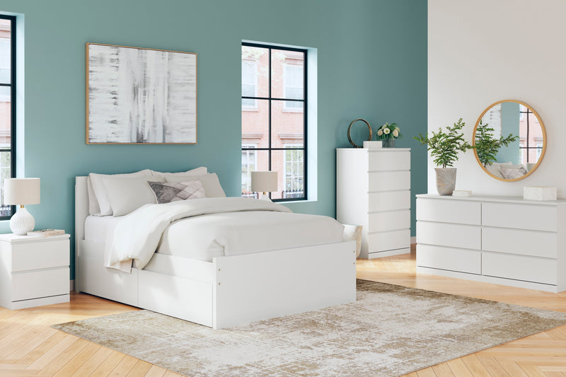 Onita White Youth One Side Storage Panel Platform Bedroom Set - DMV FurnitureYouth Bedroom Set
