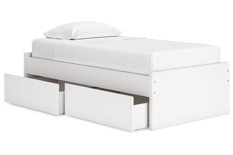 Onita White Youth One Side Storage Platform Bedroom Set - DMV FurnitureYouth Bedroom Set