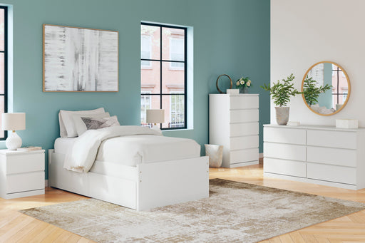 Onita White Youth One Side Storage Platform Bedroom Set - DMV FurnitureYouth Bedroom Set