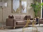 Onix Convertible Loveseat in Brown - 200-SER-ONI-AMKA901-2