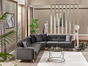 Onix Sectional Sofa in Anthracite - 200-SER-ONI-ANKA152-S