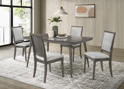 Onslow Upholstered Dining Side Chair Dark Brown (Set of 2) - 108622