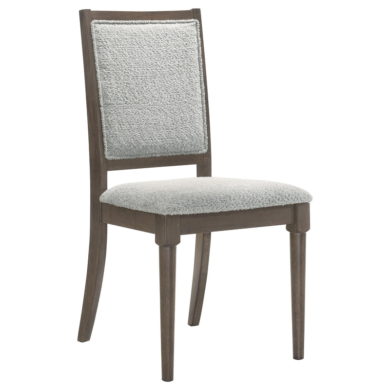 Onslow Upholstered Dining Side Chair Dark Brown (Set of 2) - 108622