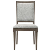 Onslow Upholstered Dining Side Chair Dark Brown (Set of 2) - 108622