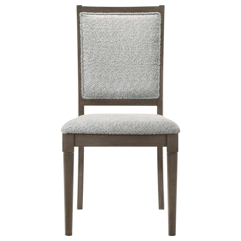 Onslow Upholstered Dining Side Chair Dark Brown (Set of 2) - 108622