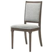 Onslow Upholstered Dining Side Chair Dark Brown (Set of 2) - 108622