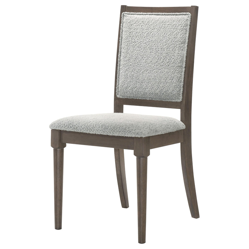 Onslow Upholstered Dining Side Chair Dark Brown (Set of 2) - 108622
