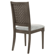 Onslow Upholstered Dining Side Chair Dark Brown (Set of 2) - 108622