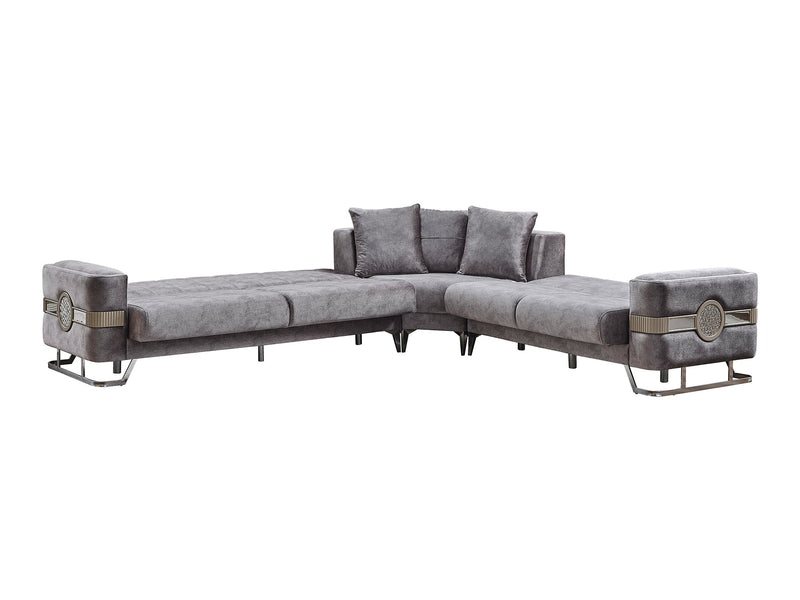 Opera Sectional Sofa in Grey - 200-SER-OPE-TURKO375-S
