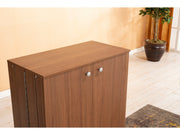 Origami Shoe Cabinet in Walnut - 745-ORI-WAL