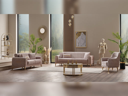 Orion 4-pieces (Sofa & Loveseat & 2 Chair) Livingroom Set Cream in Cream - 101-ORI-TUR276-3211