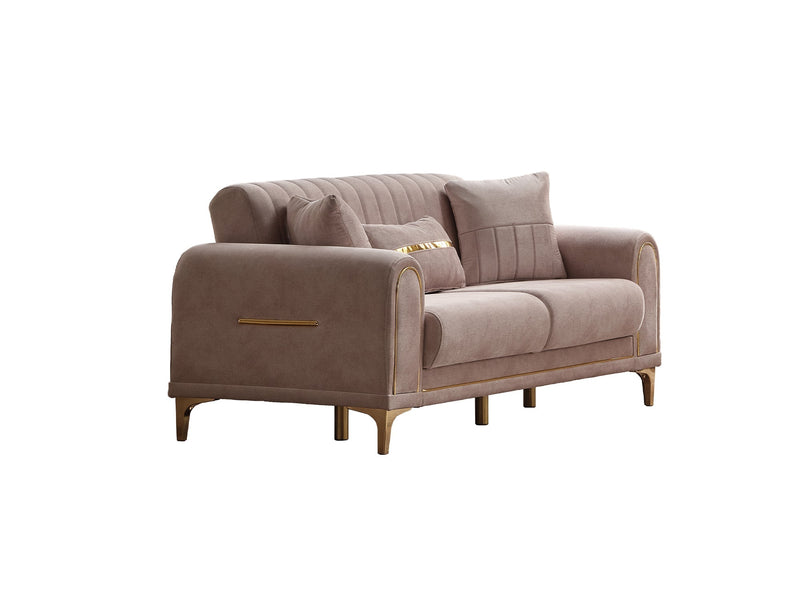 Orion 4-pieces (Sofa & Loveseat & 2 Chair) Livingroom Set Cream in Cream - 101-ORI-TUR276-3211