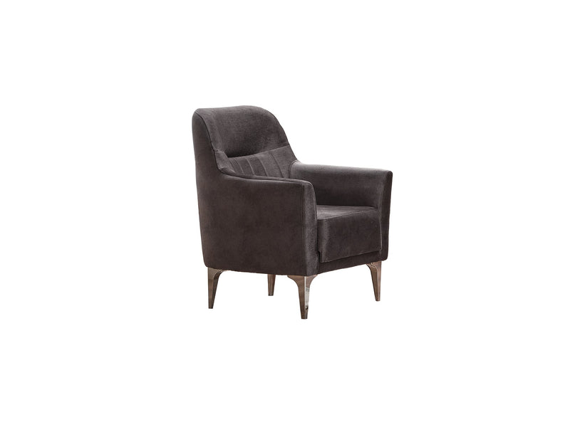 Orion 4-pieces (Sofa & Loveseat & 2 Chair) Livingroom Set Grey in Grey - 101-ORI-TUR376-3211