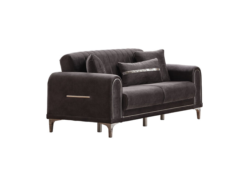 Orion 4-pieces (Sofa & Loveseat & 2 Chair) Livingroom Set Grey in Grey - 101-ORI-TUR376-3211