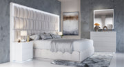 Orion Bed With Wave White Cases Set - DMV Furniture