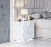 Orion Bed With Wave White Cases Set - DMV Furniture