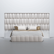 Orion Bed With Wave White Cases Set - DMV Furniture
