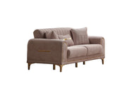 Orion Convertible Loveseat Cream in Cream - 101-ORI-TUR276-2